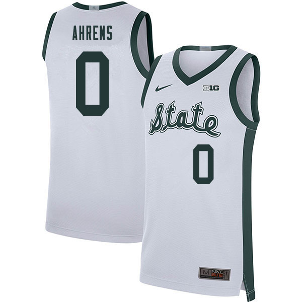 2020 Men #0 Kyle Ahrens Michigan State Spartans College Basketball Jerseys Sale-Retro
